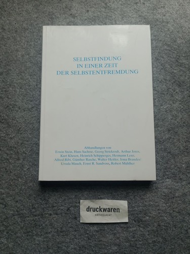 Selbstfindung einer zeit - selbstfindung, in